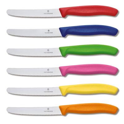 Set 6 coltelli da tavola Swiss Classic colori assortiti